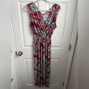 Floral Sleeveless Maxi Dress